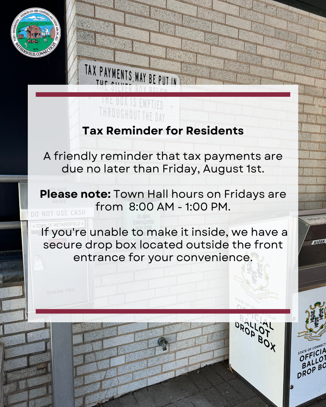Tax Reminder for Residents 